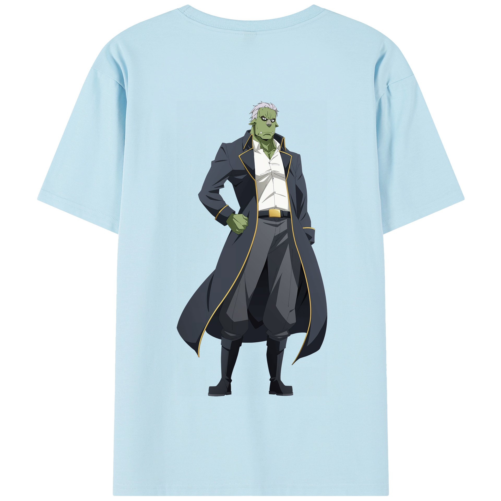（画像用） 転スラ Regarding Reincarnated to Slime 綿100％半袖Tシャツ（背面プリント）